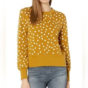 Madewell Bastille Sweatshirt in Polka DotSize SMALL